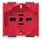 Vimar - 08410.R - 2P+E 16A universal outlet red