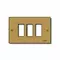 Vimar - 08537.BR - Plate 3M alum. screwfix bronze