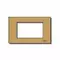 Vimar - 08657.BR - Plate 3sp.M alum. snapfix bronze