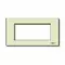 Vimar - 08658.A - Plate 4sp.M resin snapfix ivory