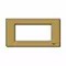 Vimar - 08658.BR - Plate 4sp.M alum. snapfix bronze