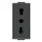 Vimar - 09203.CM - 2P+E 16A P17/11 outlet carbon matt