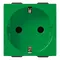 Vimar - 09208.V - 2P+E 16A German SICURY outlet green