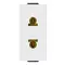 Vimar - 09233 - 2P 16A USA+EU ø4,8mm outlet white