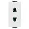 Vimar - 09234 - 2P 16A USA+EU ø4,8mm SICURY outlet white