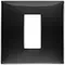 Vimar - 09661.04 - Plaque 1Mcentrx2M techn.noir