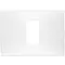 Vimar - 09671.11 - Plaque 1Mcentr. techn.blanc mat