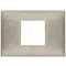 Vimar - 09672.23 - Plaque 2Mcentr. techn.titane mat