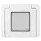 Vimar - 09911.01 - IP55 cover 2M +claws white