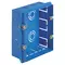 Vimar - 09996 - Flush-box 6(3+3)M blue