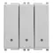 Vimar - 14007.SL - Three1P 20AX 2-way switches Silver