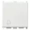 Vimar - 14008.2.C - Poussoir 1P NO10A symb.sonnerie 2M blanc