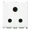 Vimar - 14214 - 2P+E 5A English SICURY outlet white