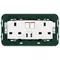 Vimar - 14224.CC - 2 2P+E13ABS socket+red switch+C/C- USB w