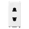 Vimar - 14234 - 2P 16A USA+EU SICURY outlet ø4,8mm white