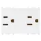 Vimar - 14246 - Two 2P+E 15A 127V USA outlets white