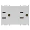 Vimar - 14246.SL - Two 2P+E 15A 127V USA outlets Silver