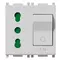 Vimar - 14273.SL - 2P+E 16A P17/11 outlet +C16 CB Silver