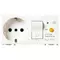 Vimar - 14286 - 2P+E 16A P30 outlet +C16 RCBO white