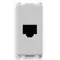 Vimar - 14321.SL - RJ12 phone jack 6/6 Silver