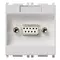 Vimar - 14365.SL - Toma de conector 9P SUB D Silver