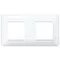 Vimar - 14643.01 - Plaque 4M (2+2) entraxe 71 techn.blanc