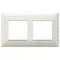 Vimar - 14645.06 - Plate 4M (2+2) 57mm techn.granite white