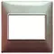 Vimar - 14648.23 - Plate 3M BS techn.iridescent brown