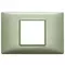 Vimar - 14652.72 - Placa 2Mcentral metal verde metalizado