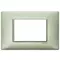 Vimar - 14653.72 - Plate 3M metal metallized green