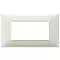 Vimar - 14654.06 - Plaque 4M techn. blanc granit