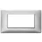 Vimar - 14654.71 - Placa 4M metal Silver