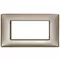 Vimar - 14654.74 - Plate 4M metal pearl nickel