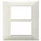 Vimar - 14659.06 - Placca 6M (3+3) bianco granito