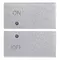 Vimar - 14752.1.SL - 2 half buttons 2M ON/OFF symbol Silver