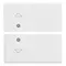 Vimar - 14752.2 - 2 half buttons 2M arrows symbol white