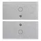 Vimar - 14842.0.SL - Two half-buttons 2M O symbol Silver