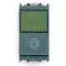 Vimar - 16126.V - 1P NO 10A push +green indicator grey