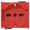 Vimar - 16211.R - 2P+E 16A universal outlet red