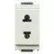 Vimar - 16233.B - 2P 15A USA+EU ø4,8mm outlet white