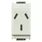 Vimar - 16250.B - 2P+E 10A Argentinian SICURY outlet white