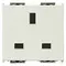 Vimar - 16260.B - 2P+E 13A English SICURY outlet white