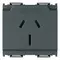 Vimar - 16262 - 2P+E 15A Australian SICURY-outlet grey