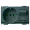 Vimar - 16276 - 2P+E 16A P30 outlet+C16 CB grey