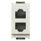 Vimar - 16338.B - Two phone jacks RJ11 6/4 white