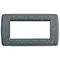 Vimar - 16754.46 - Rondò plate 4M metal slate grey