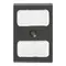 Vimar - 16971.2T - Button 1M with 2 name-plates grey