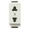 Vimar - 17044.B - 2P 15A USA+EU ø4,8mm outlet white