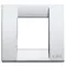 Vimar - 17092.21 - Placa Classica 1-2M met.plata metal.