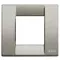 Vimar - 17092.24 - Classica plate 1-2M metal met.titanium